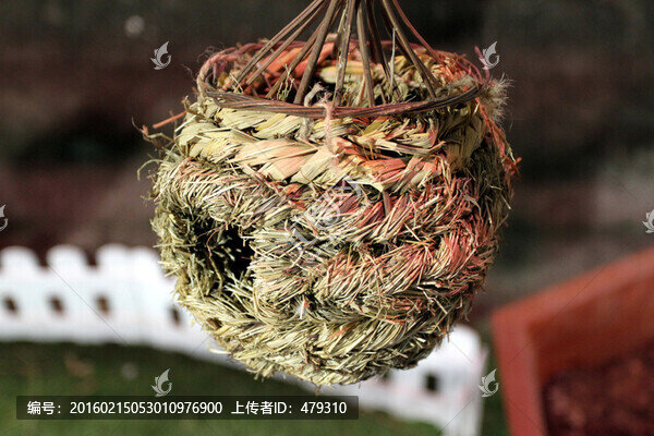 人工鳥巢,鳥窩,愛心鳥巢,草編