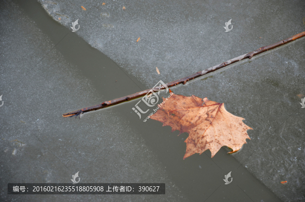 冰封河面