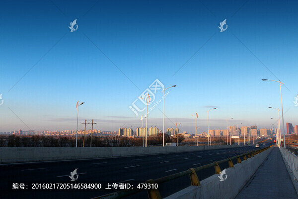 大慶,濕地,高架橋,橋,樓房