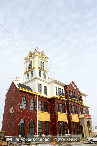 別墅,冬天,歐式建筑