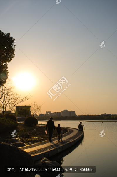 公園夕陽