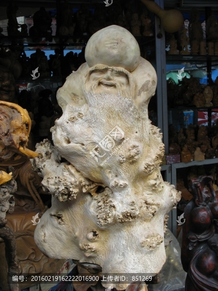 木雕壽星