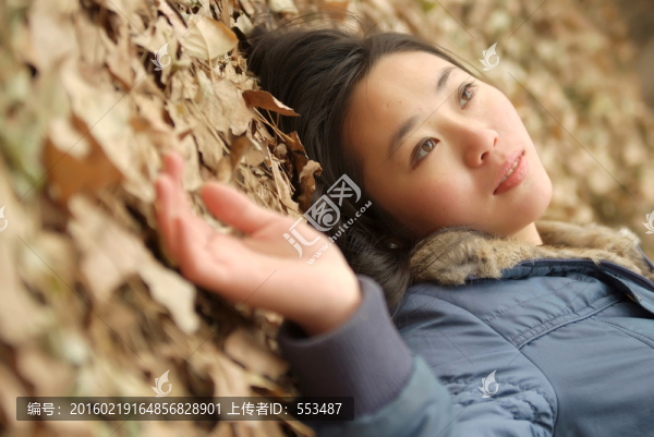 樹葉,人像,人物,肢體