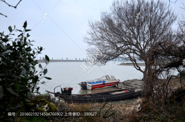 太湖漁船和快艇