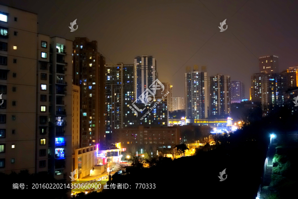 城市星光,夜景,城市夜景