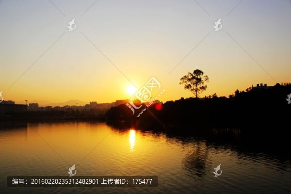 早上日出