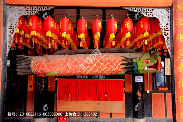 紅燈籠,木魚