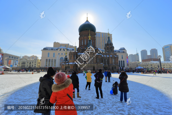 圣索非亞教堂雪景