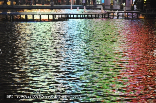 彩色,水面,波紋,波浪,素材