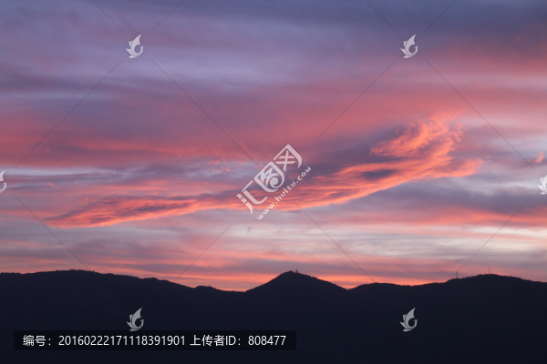 晚霞背景