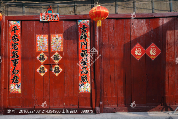 春聯(lián),春節(jié),門