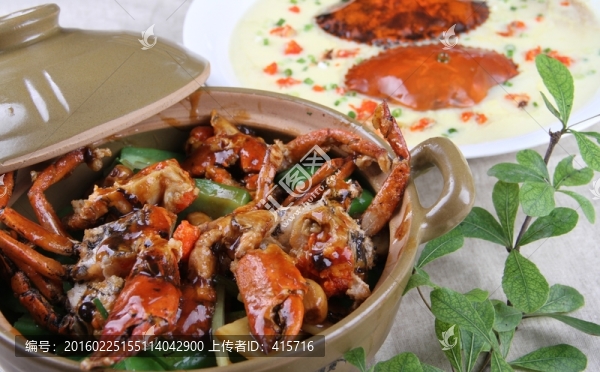涼瓜燜蟹（蟹殼蒸蛋）