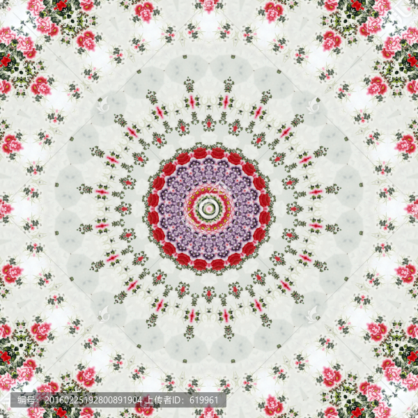 幾何花型,抽象底紋,不分層