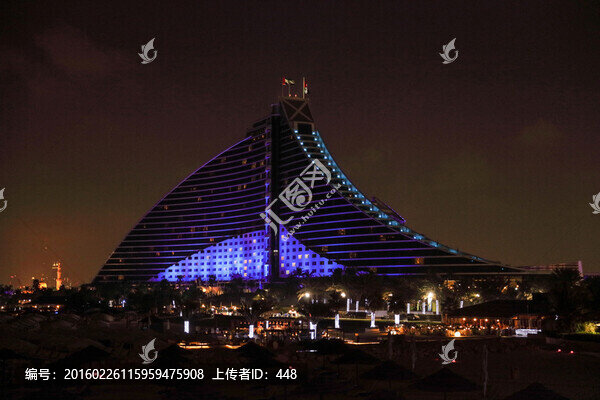 朱美拉海灘酒店夜景