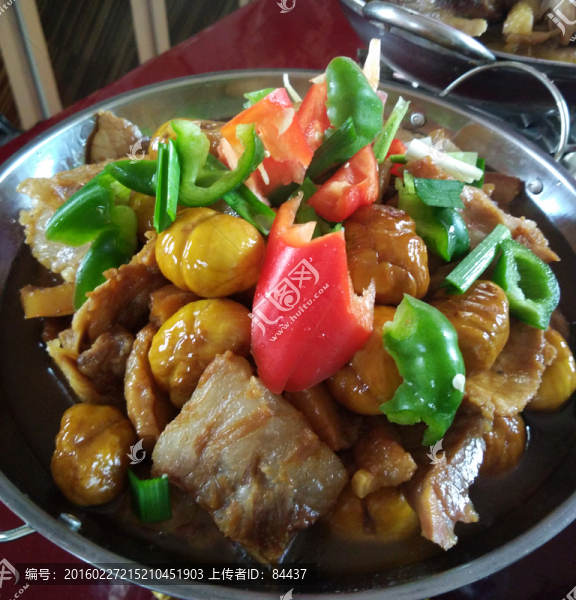 板栗燒肉,板栗農家土鍋