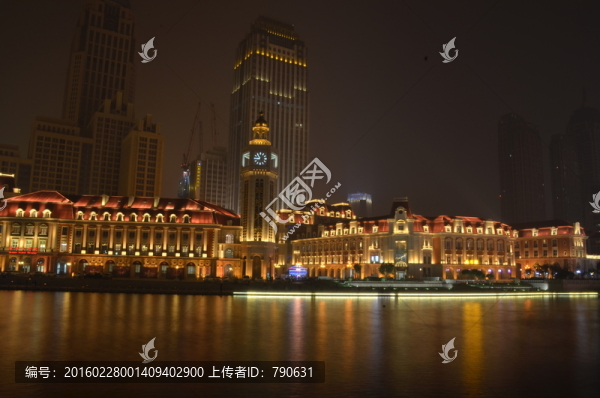 天津海河夜景