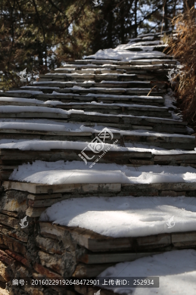 雪路臺階