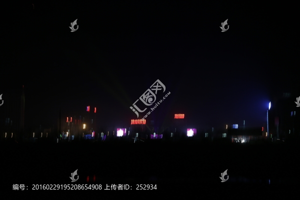 夜空燈光