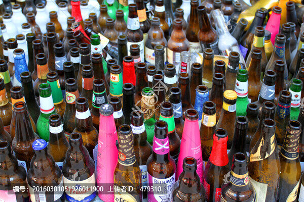 酒瓶子,空酒瓶,垃圾,圖案