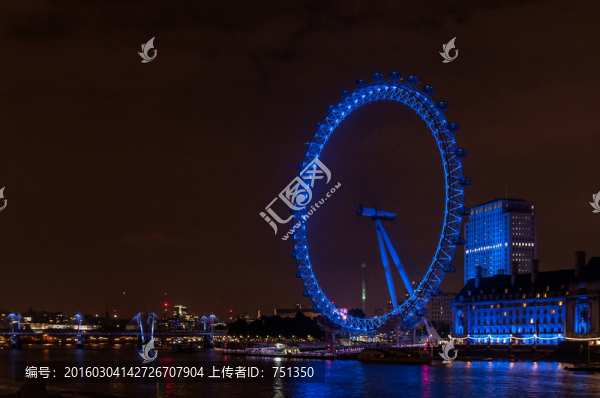 倫敦眼夜景