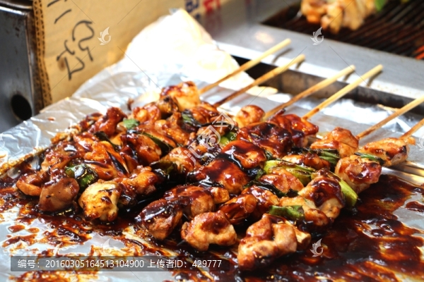 烤肉,肉串