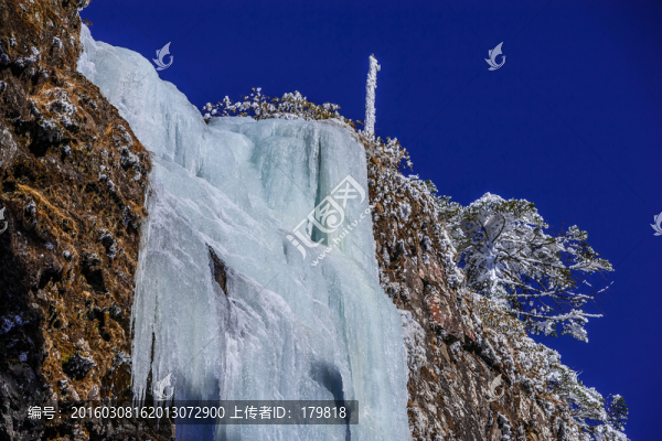 冰瀑,昆明轎子雪山