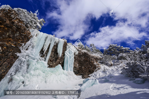 冰瀑,昆明轎子雪山