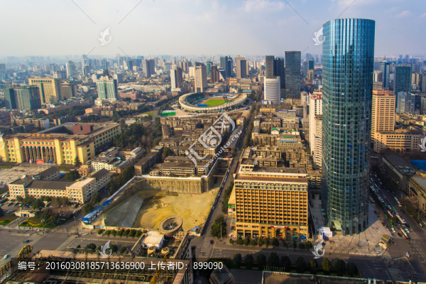 成都鹽市口鳥瞰