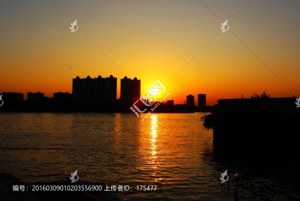 沙面日落
