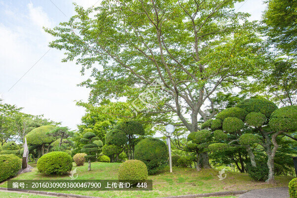 日本平和公園,日本園林園藝