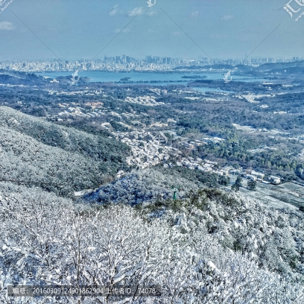 西湖雪景