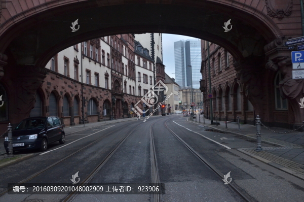 德國法蘭克福路面,軌道,街道