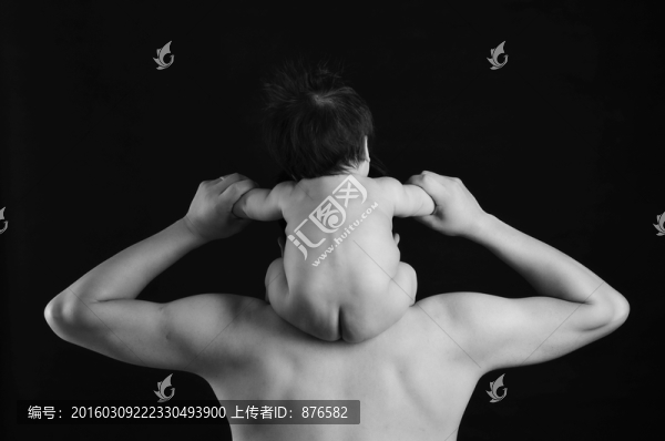 父子背影（父背如山）親子