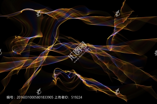 煙霧,綢帶,水墨