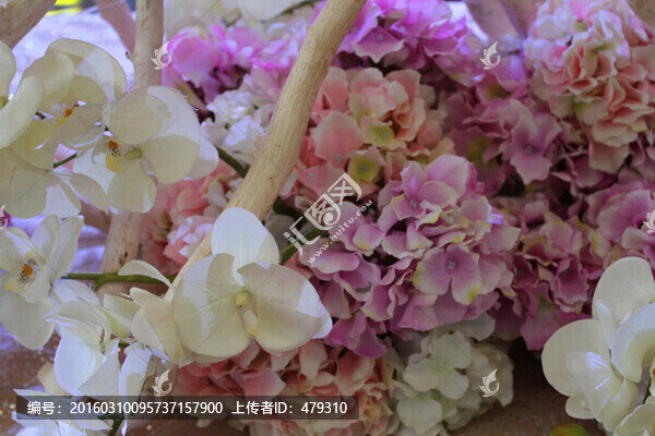 花墻,花朵,絹花,花卉,花
