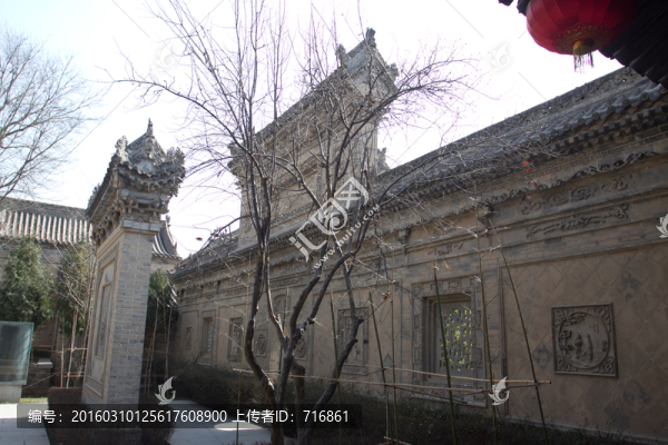關(guān)中古民居門樓及照壁