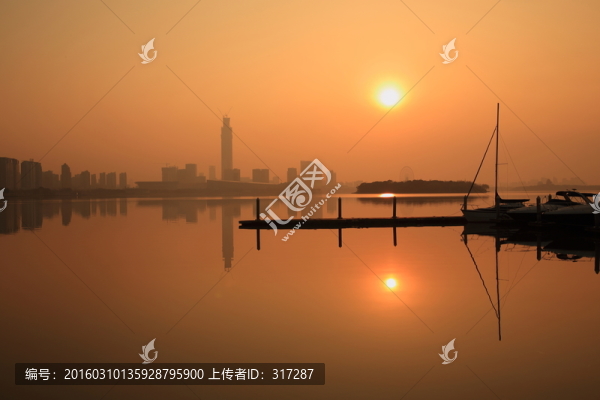 金雞湖日出