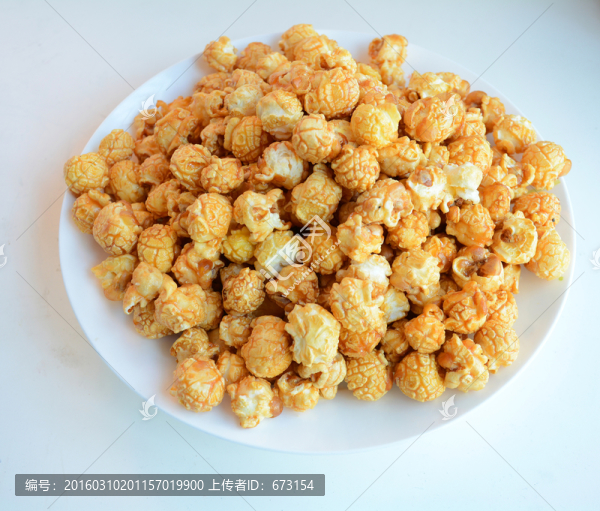 焦糖爆米花