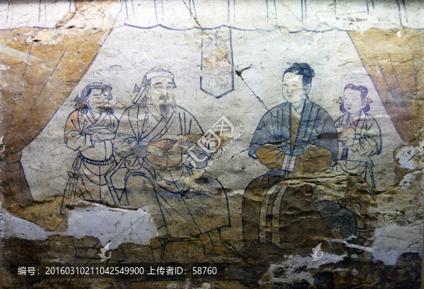 墓主人對坐圖