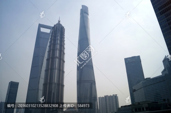 上海浦東陸家嘴金融貿(mào)易區(qū)地標(biāo)