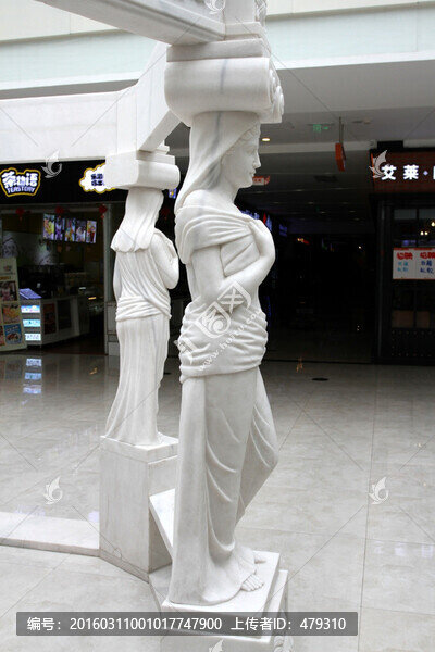 商場休閑椅,雕塑,漢白玉,美女