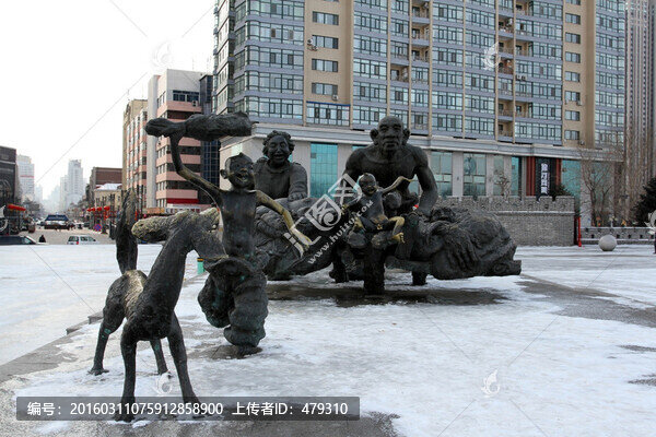 雕塑,銅雕,闖關(guān)東