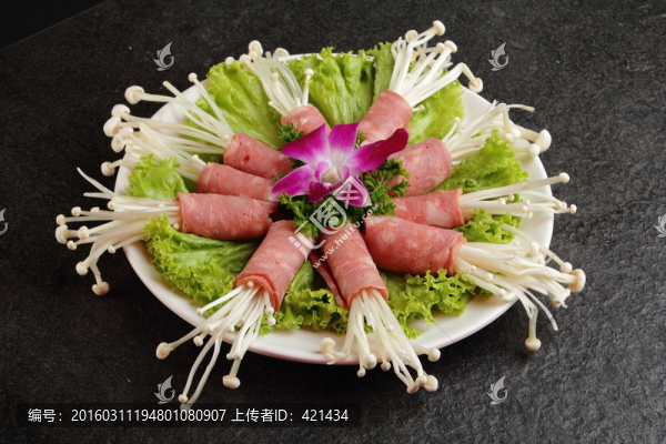 烤金針培根卷
