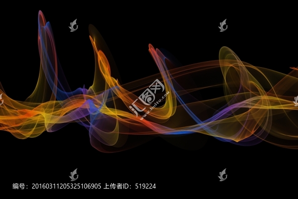 絲帶,煙幕,線條