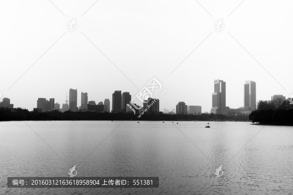 南京城市城市建筑剪影