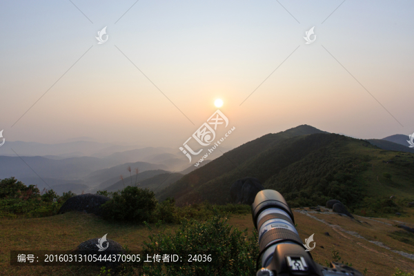 攝影鏡頭,拍攝日出