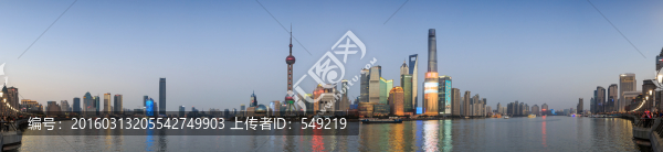 上海外灘全景夜景