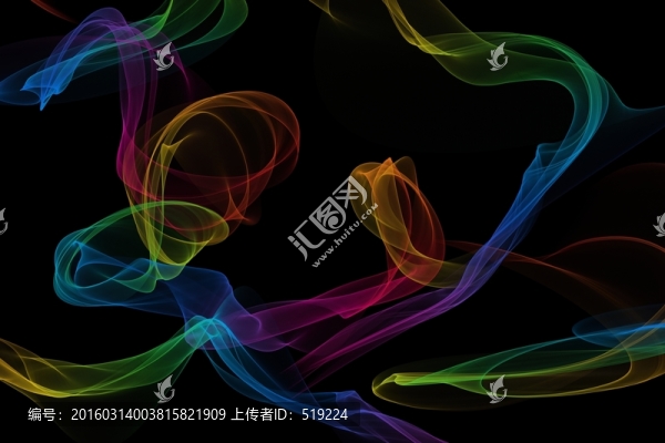 綢帶,煙幕,水墨