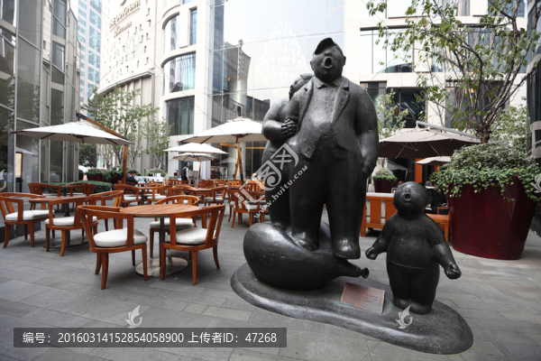 雕塑,咖啡廳