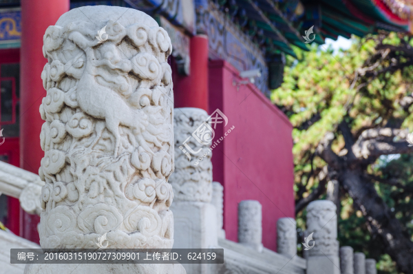 長(zhǎng)陵丹頂鶴石柱